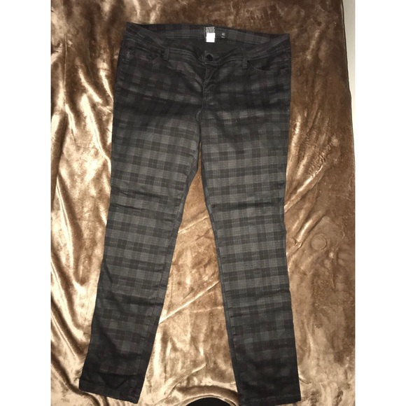 torrid Denim - Green and black checkered jeans Torrid  16 Regular